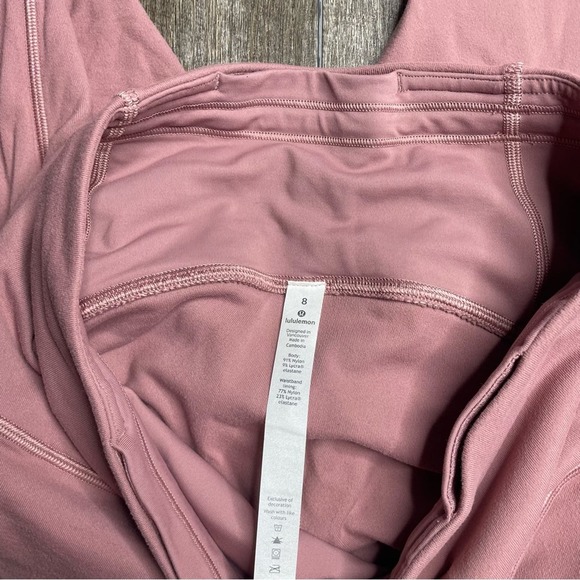 lululemon High Rise Spanish Rose Ready To Rulu Leggings 28” Size 8 - Picture 8 of 10
